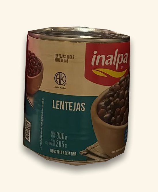 Lentejas en lata Inalpa