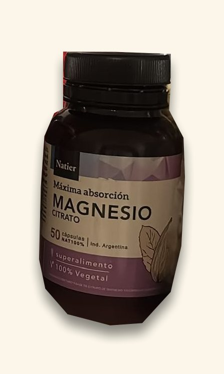Magnesio en cápsulas Natier